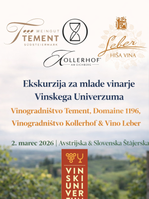 Avstrijska in Slovenska Štajerska 02.03.2026 - Ekskluzivna ekskurzija Vinskega Univezuma za mlade vinarje
